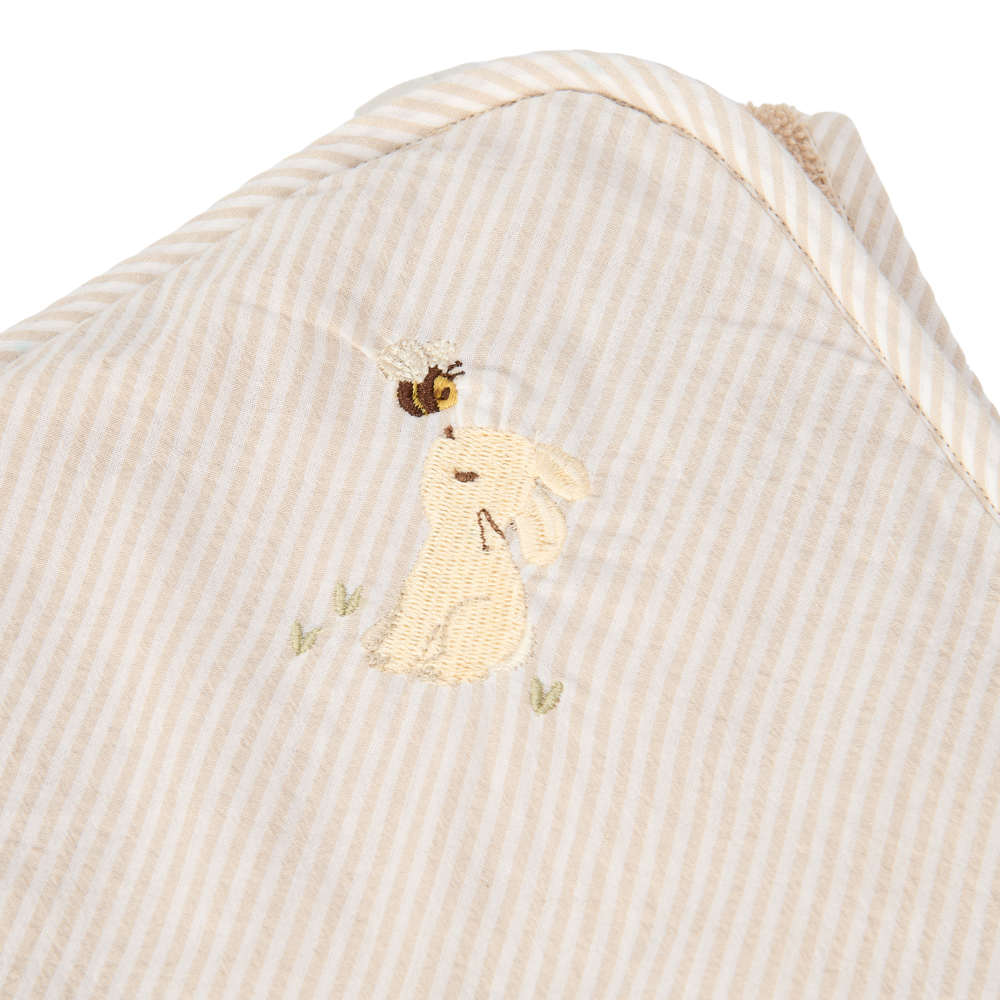 Little Dutch Badcape Baby Bunny 75x75 | Beige