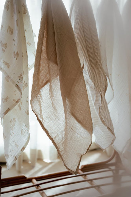 Little Dutch Swaddle Doek Hydrofiel Little Goose 120x120 | Beige