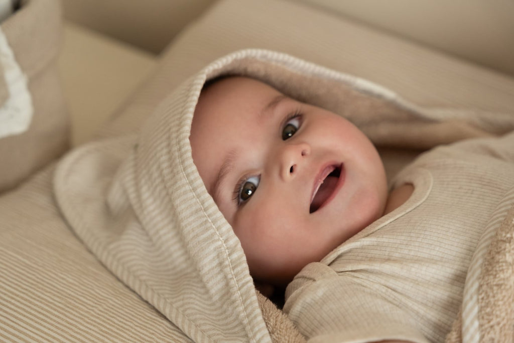 Little Dutch Badcape Baby Bunny 75x75 | Beige