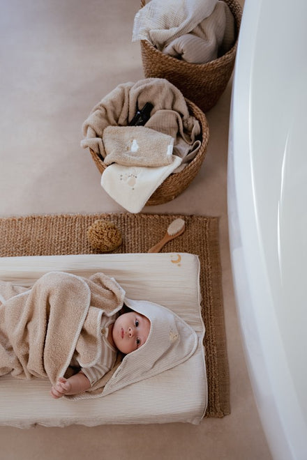 Little Dutch Badcape Baby Bunny 75x75 | Beige