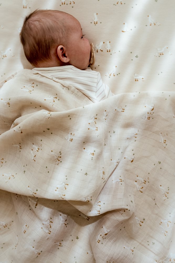 Little Dutch Ledikantdeken Little Goose 110x140 | Beige