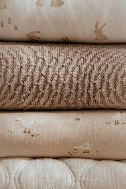 Little Dutch Wiegdeken Fleece Little Goose 70x100 | Beige