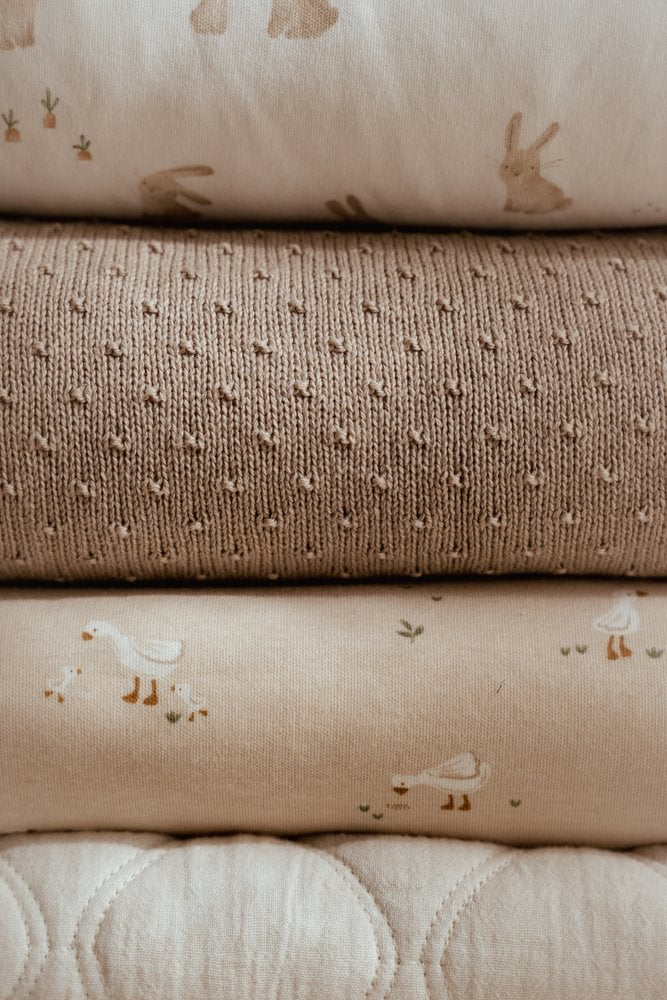 Little Dutch Wiegdeken Fleece Little Goose 70x100 | Beige