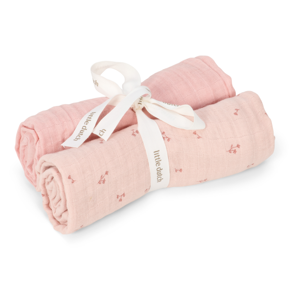 Little Dutch Swaddle Doeken Hydrofiel 70x70 | Pure Blossom