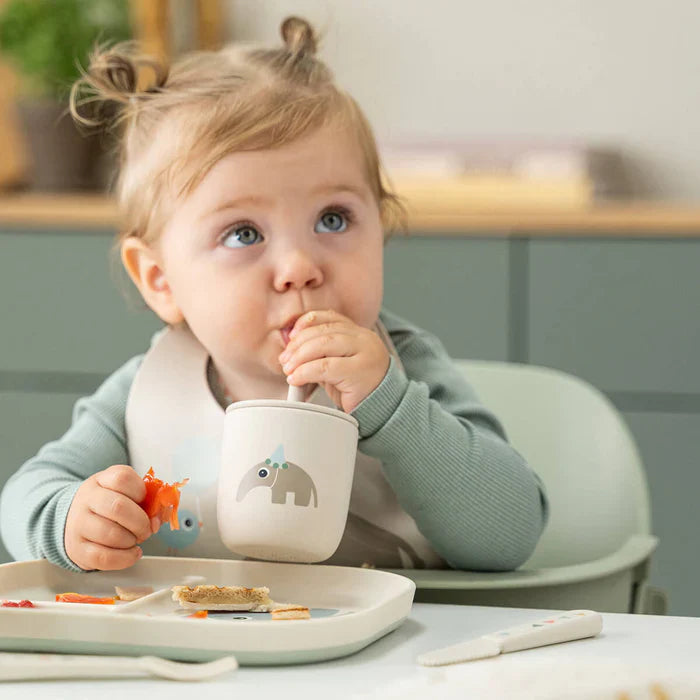 Done By Deer Silicone Rietjesbeker 2st | Celebration Sand