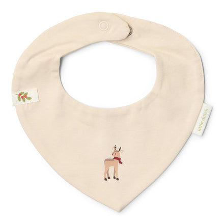 Little Dutch Bandana Slab Little Christmas 2-pack | Creme