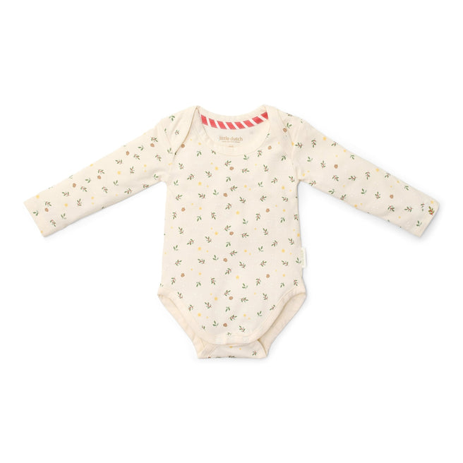Little Dutch Romper Lange Mouw Little Christmas 2-pack | Creme