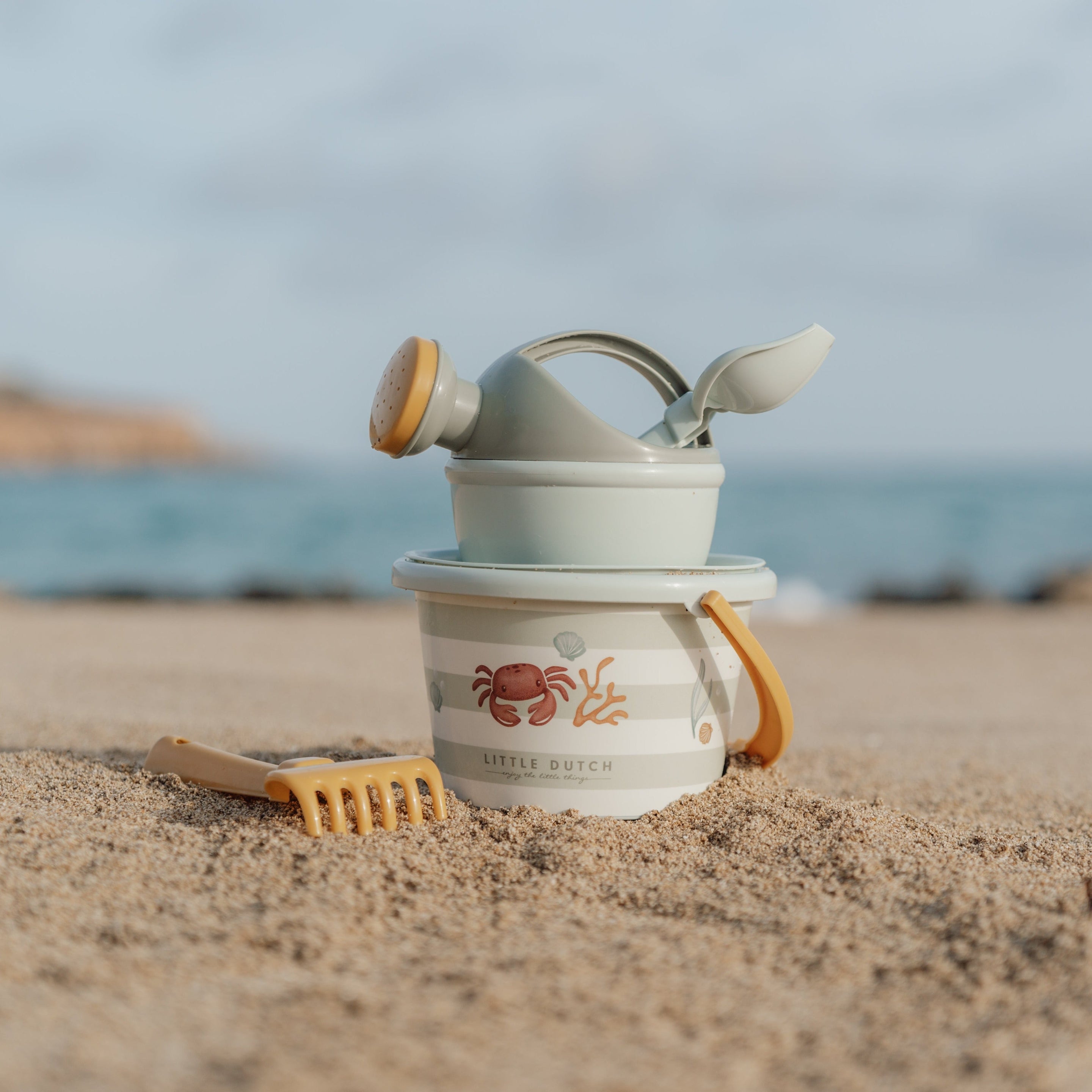 * Little Dutch Strandset 9,5cm | Fresh Greens