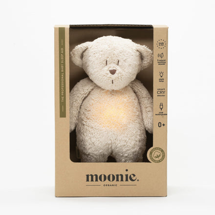 Moonie Knuffel Bear Hartslag en Licht | Sand Natur