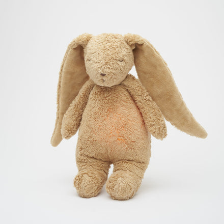 Moonie Knuffel Hartslag en Licht | Bunny Organic Cappuccino Natur