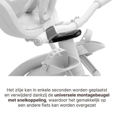 Thule Yepp Nexxt 2 Mini Fietsstoel Voorop I Aquamarine Blue