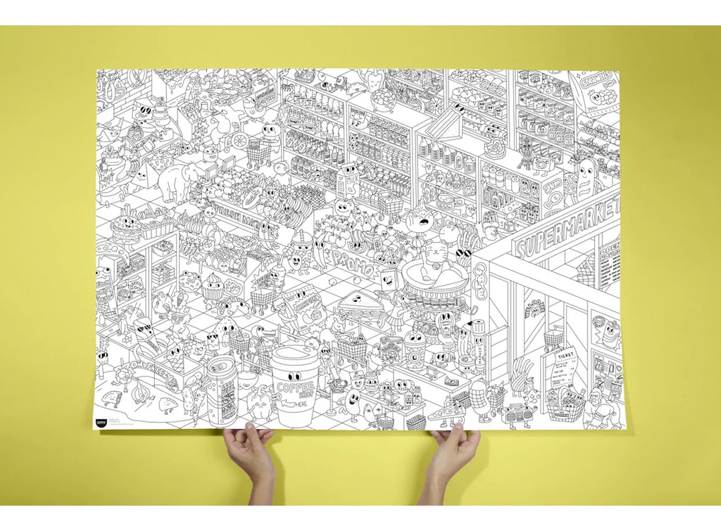 Omy Gigantische Kleurposter | Supermarkt