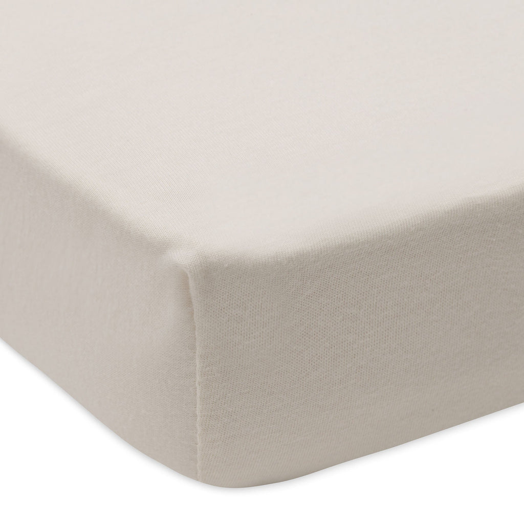 Jollein Hoeslaken Jersey 70/75x140/150cm | Sea Green/Ivory | 2st