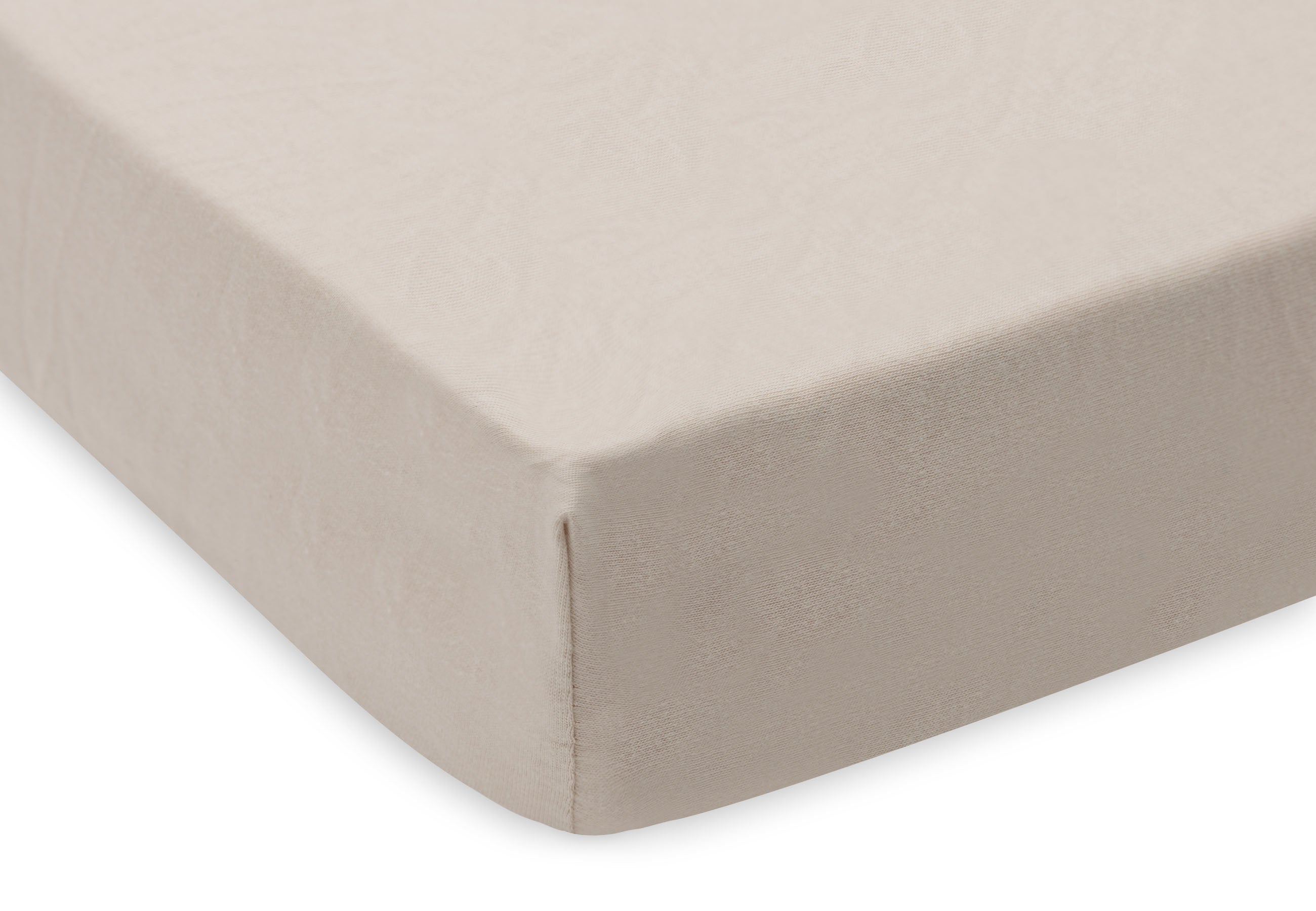 Jollein Hoeslaken Jersey Boxmatras 75x95cm 2ST | Oatmeal/Sand