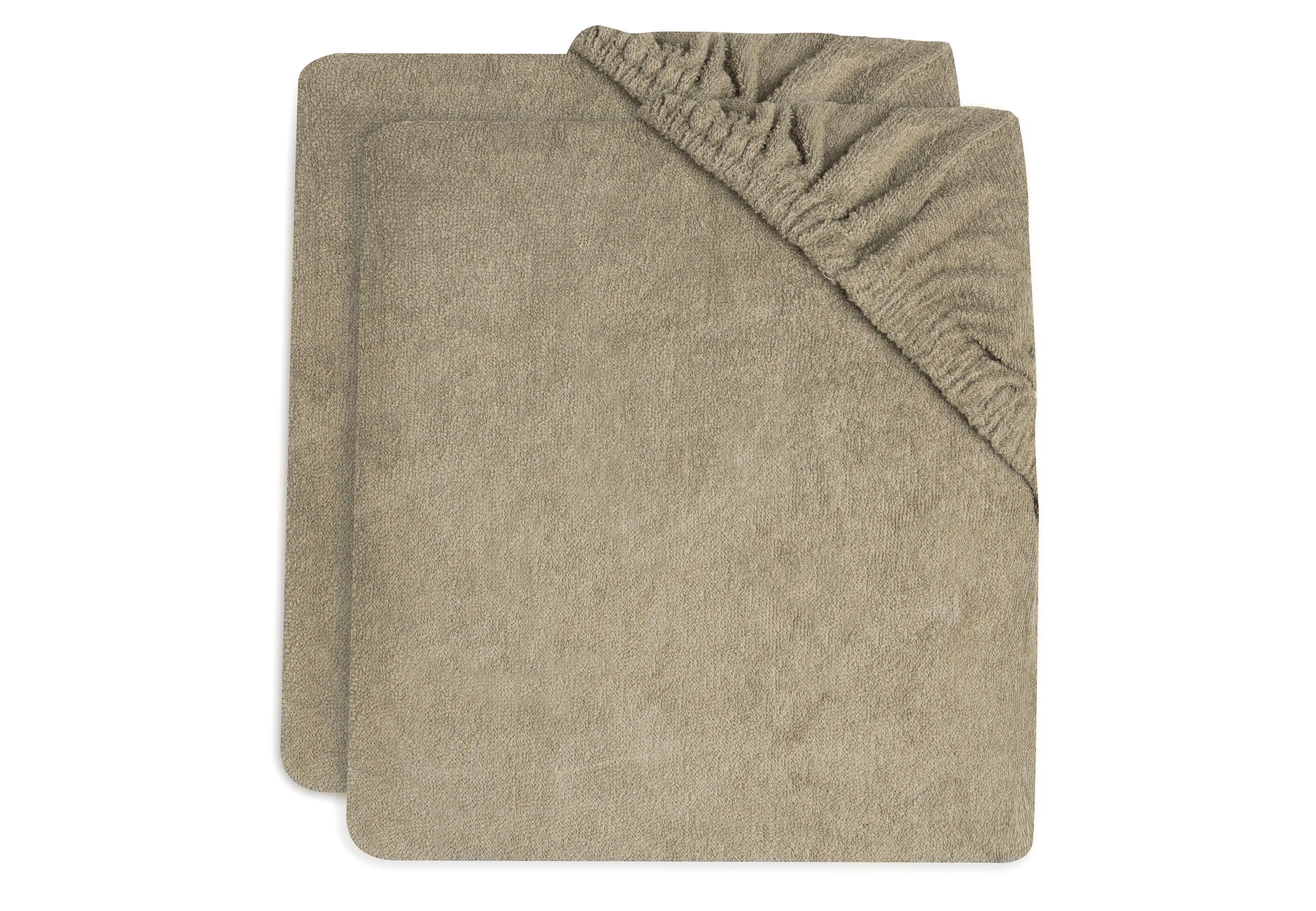 Jollein Waskussen Hoes Badstof 50x70cm 2-Pack | Olive Green