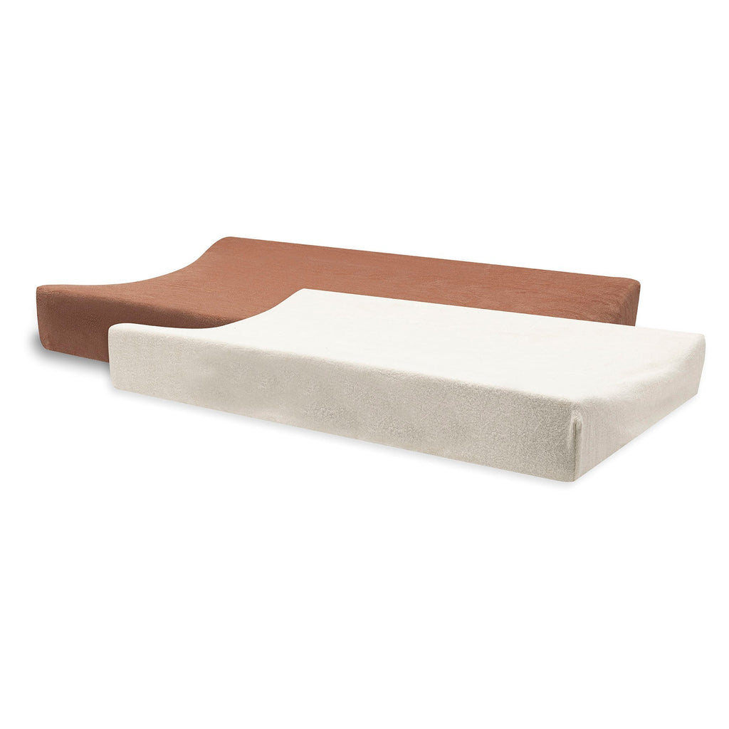 Jollein Aankleedkussenhoes Badstof 50x70cm | Light Terra/Oatmeal (2p)
