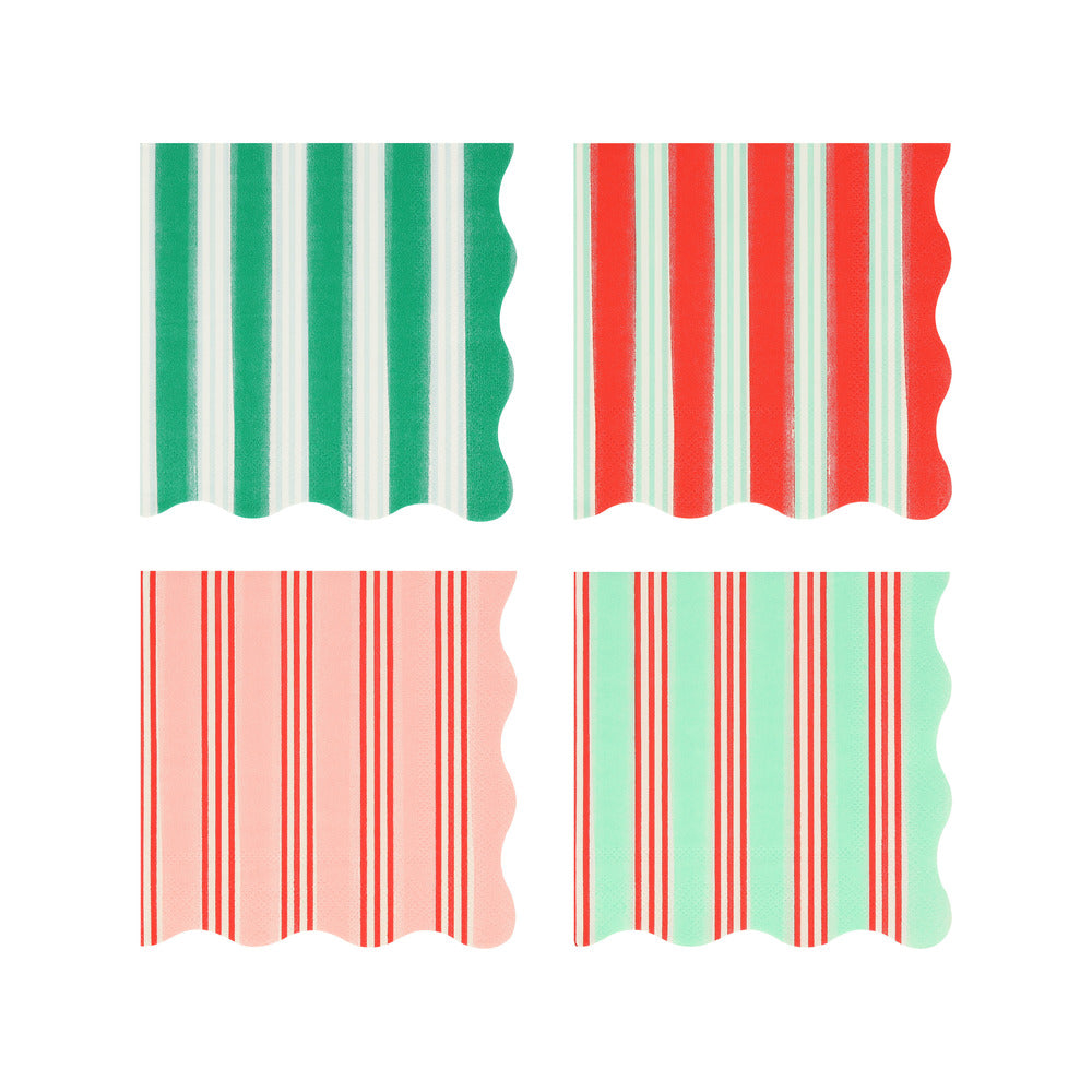 Meri Meri Festive Stripe Small Servetten