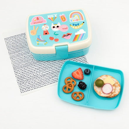 Handige Lunchbox met tray | Banana