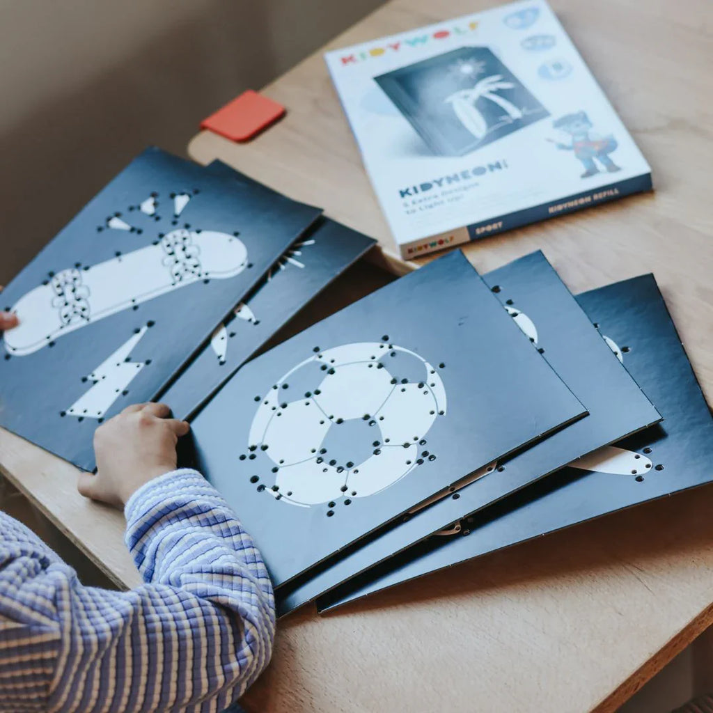 Kidywolf Refill Pack Voor Kidyneon: 3 Designs – Sport