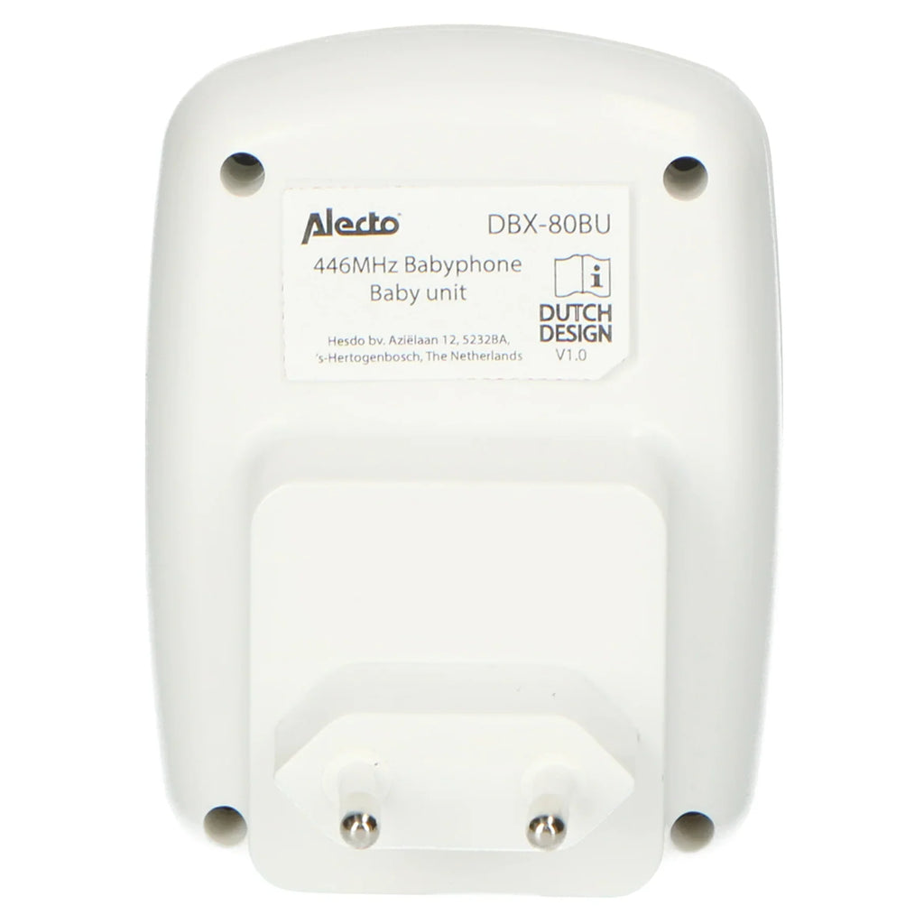 Alecto Extra Baby Unit DBX-80BU | Wit / Antraciet