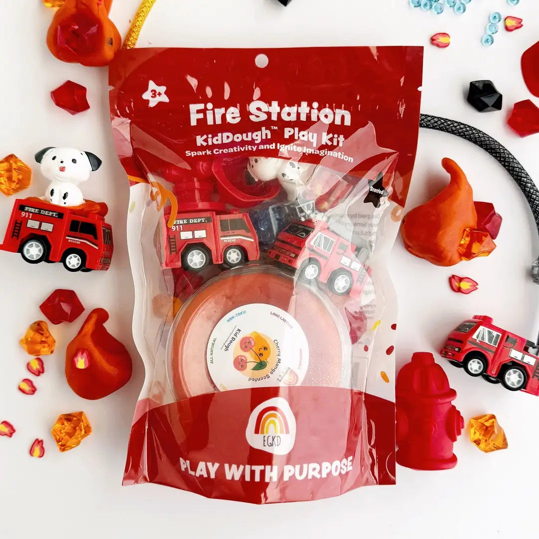 Earth Grown KidDoughs Klei Speelset | Brandweer