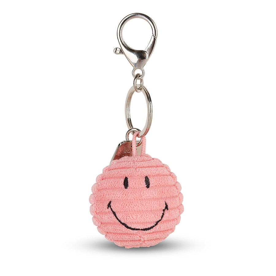 Bon Ton Toys x Smiley Sleutelhanger Eco Corduroy | Bubblegum Roze