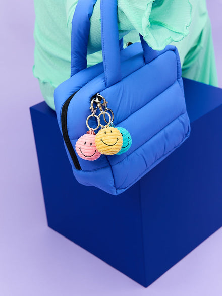 Bon Ton Toys x Smiley Sleutelhanger Eco Corduroy | Bubblegum Roze