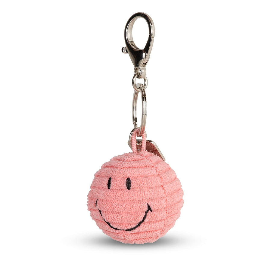 Bon Ton Toys x Smiley Sleutelhanger Eco Corduroy | Bubblegum Roze