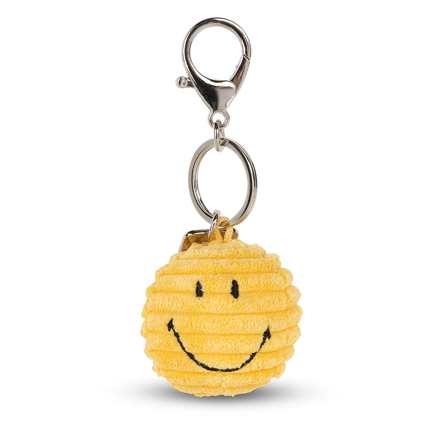 Bon Ton Toys x Smiley Sleutelhanger Eco Corduroy | Geel