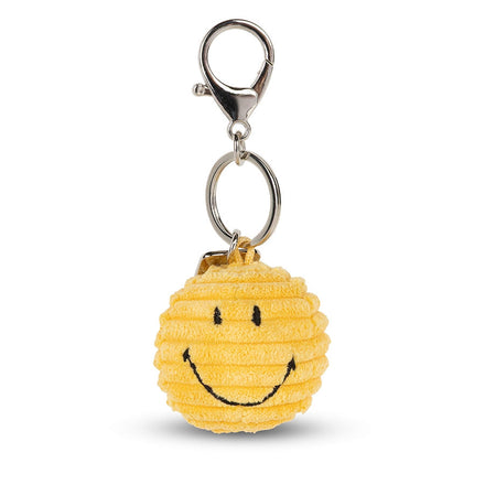 Bon Ton Toys x Smiley Sleutelhanger Eco Corduroy | Geel
