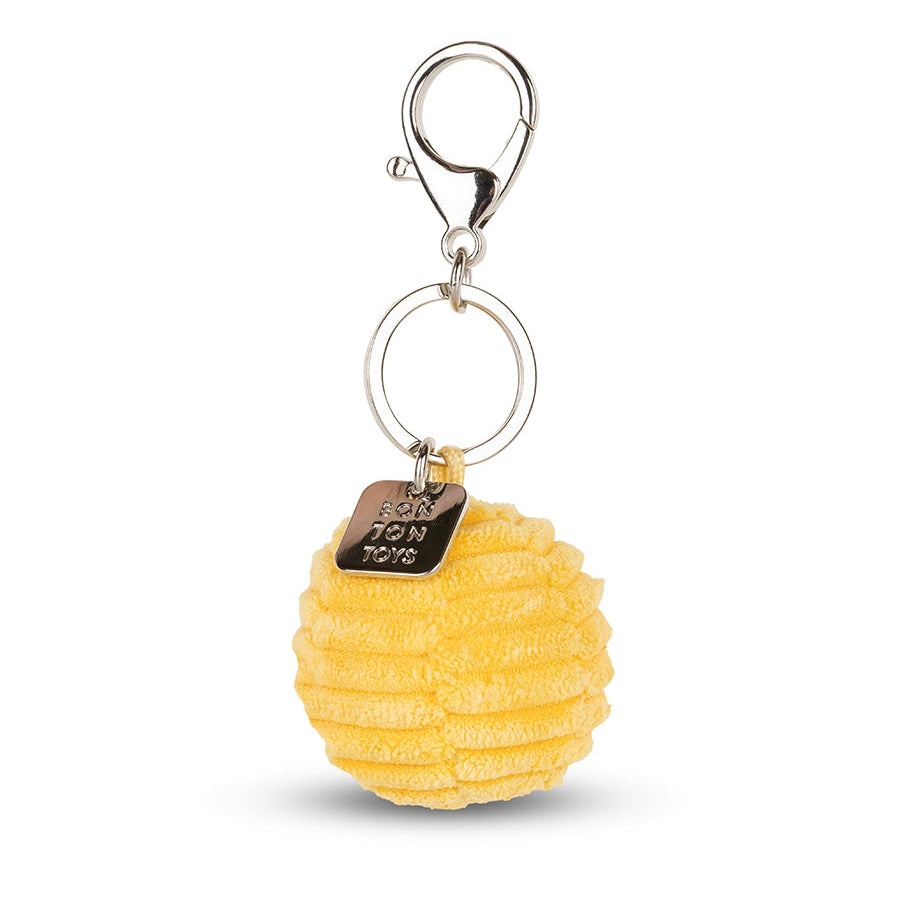 Bon Ton Toys x Smiley Sleutelhanger Eco Corduroy | Geel