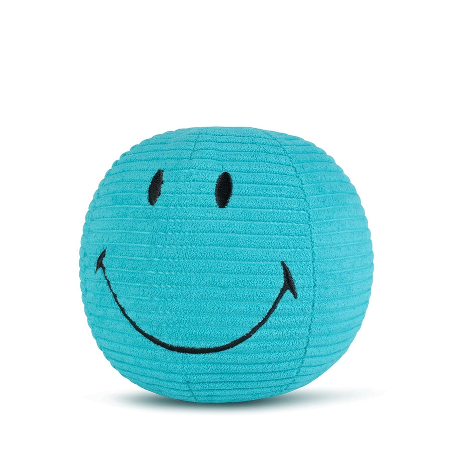 Bon Ton Toys x Smiley Knuffel Eco Corduroy 13cm | Blauwgroen