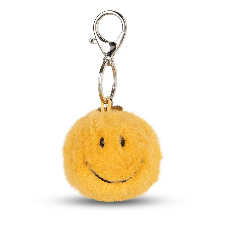 Bon Ton Toys x Smiley Sleutelhanger Eco Fuzzy | Geel