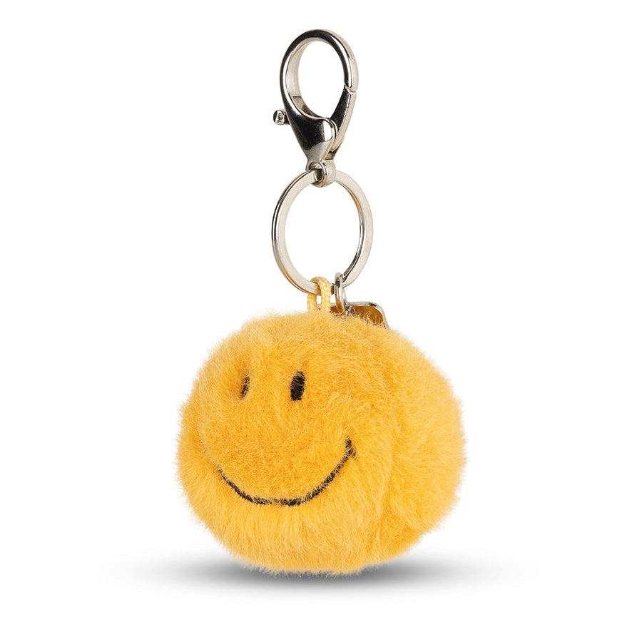 Bon Ton Toys x Smiley Sleutelhanger Eco Fuzzy | Geel