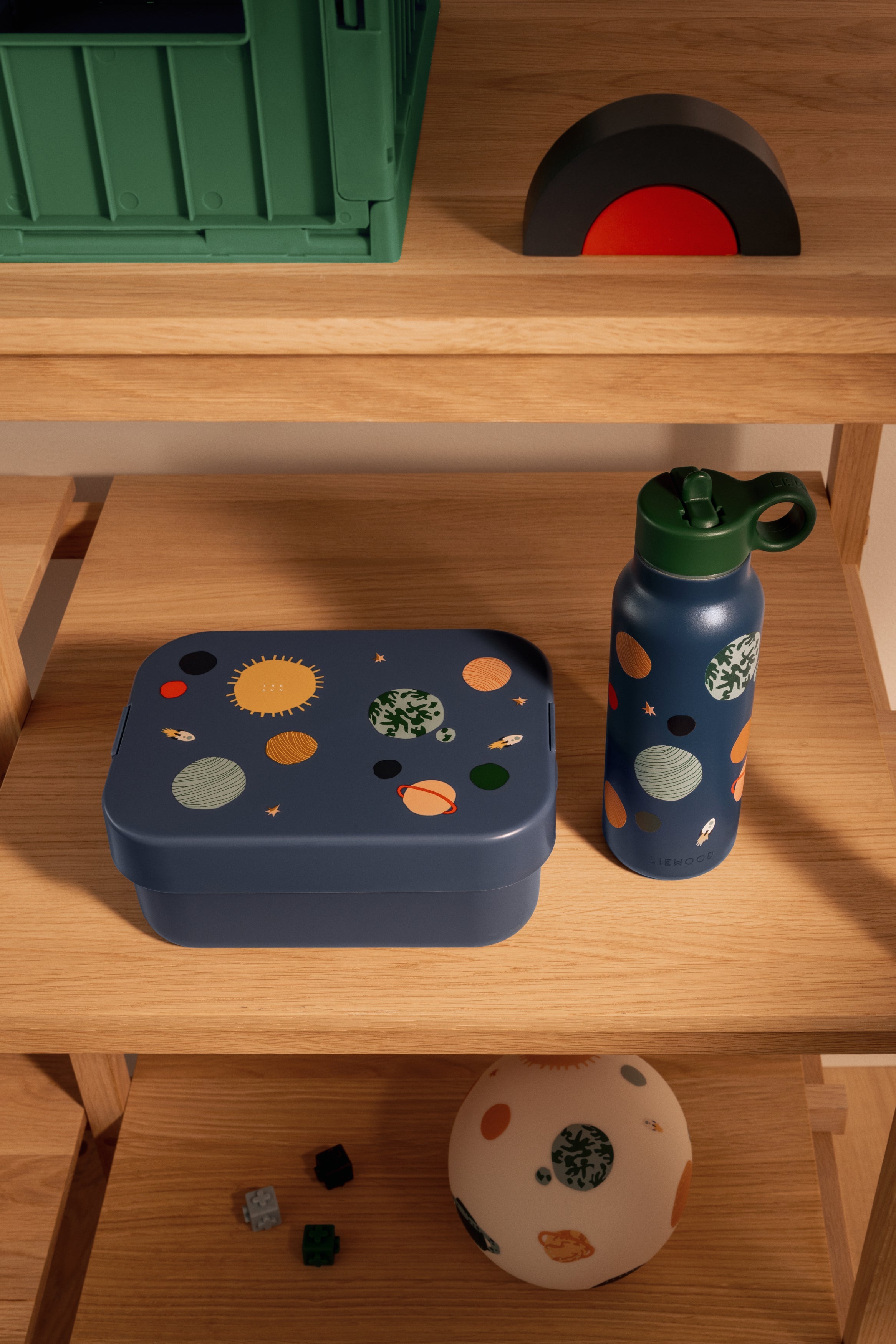 Liewood Falk Drinkfles 350ml | Universe / Classic Navy