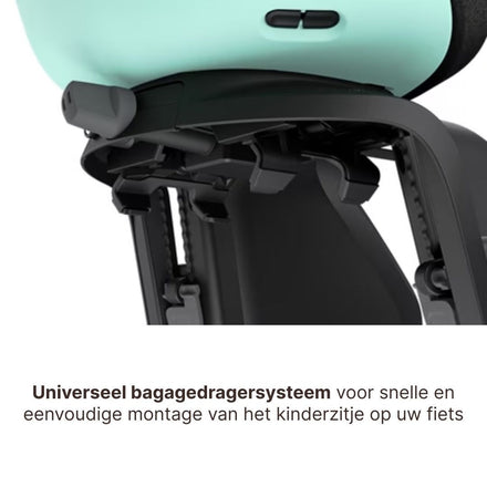 Thule Yepp Nexxt 2 Maxi Fietszitje Fietsstoel Achterop Bagagedrager Montage I Mint Green