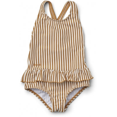Liewood Amara Badpak | Golden Caramel / White