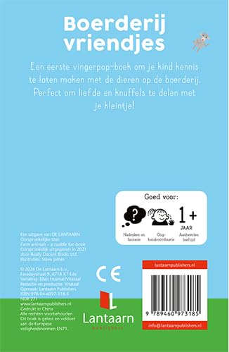 De Lantaarn Vingerpop Boek | Boerderij Vriendjes