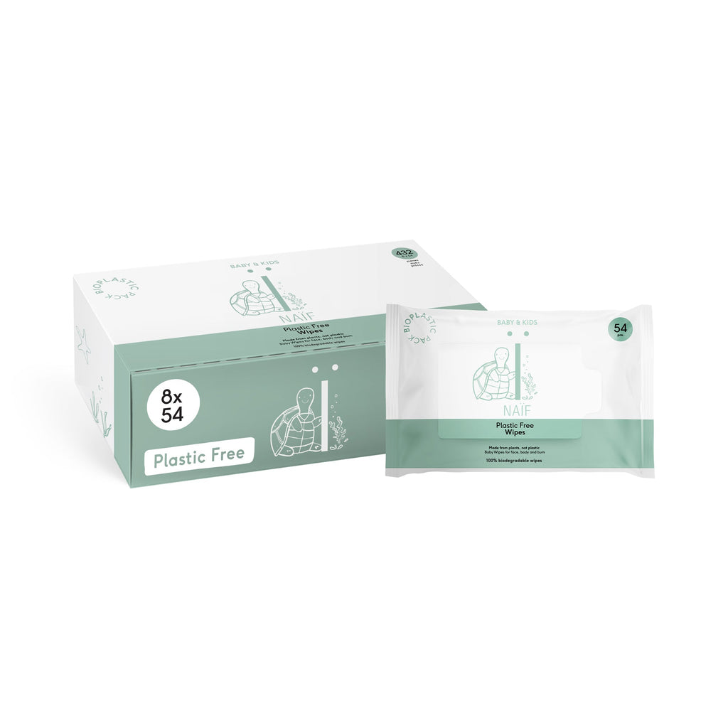 Naïf Plastic Free Wipes Set 8 x 54 Stuks