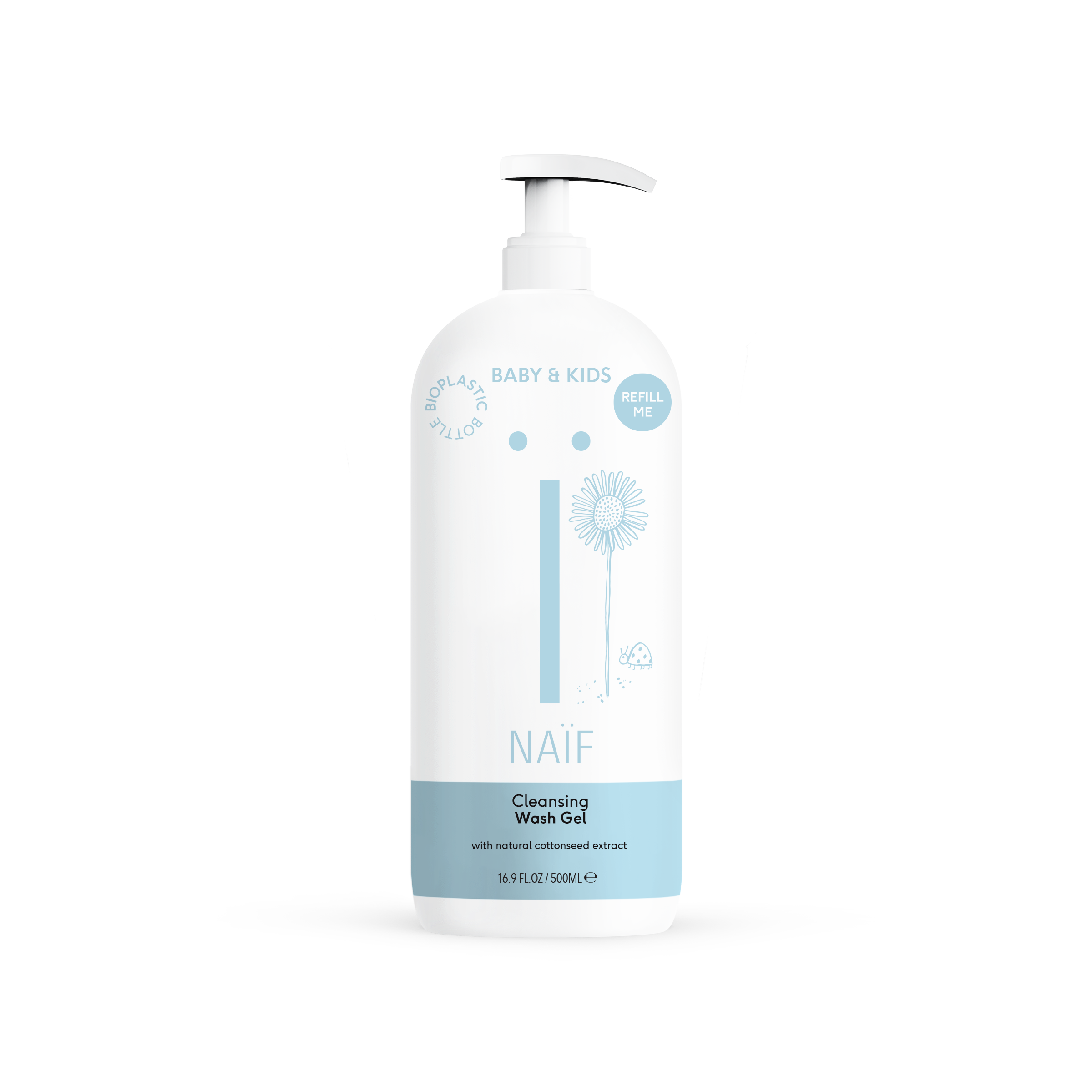 Naïf Baby & Kids Wash Gel Met Pomp 500ml