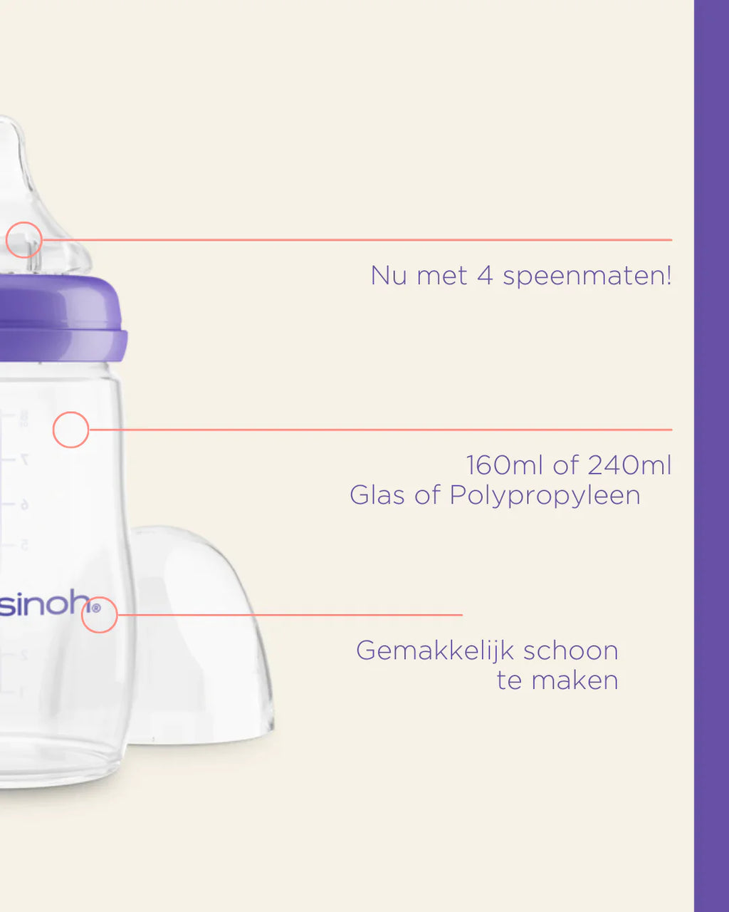Lansinoh Drinkfles Met Natural Wave Speen | 160ml