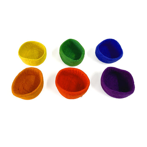 Bauspiel Mini Vilten Bowls | Set 6 Rainbows