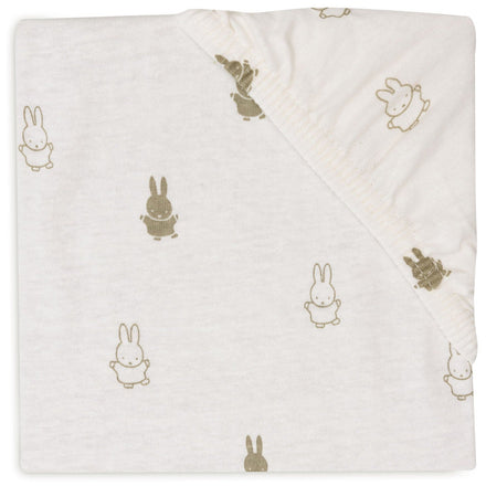 Jollein Hoeslaken Jersey 40/50x80/90cm Happy Miffy | Olive Green