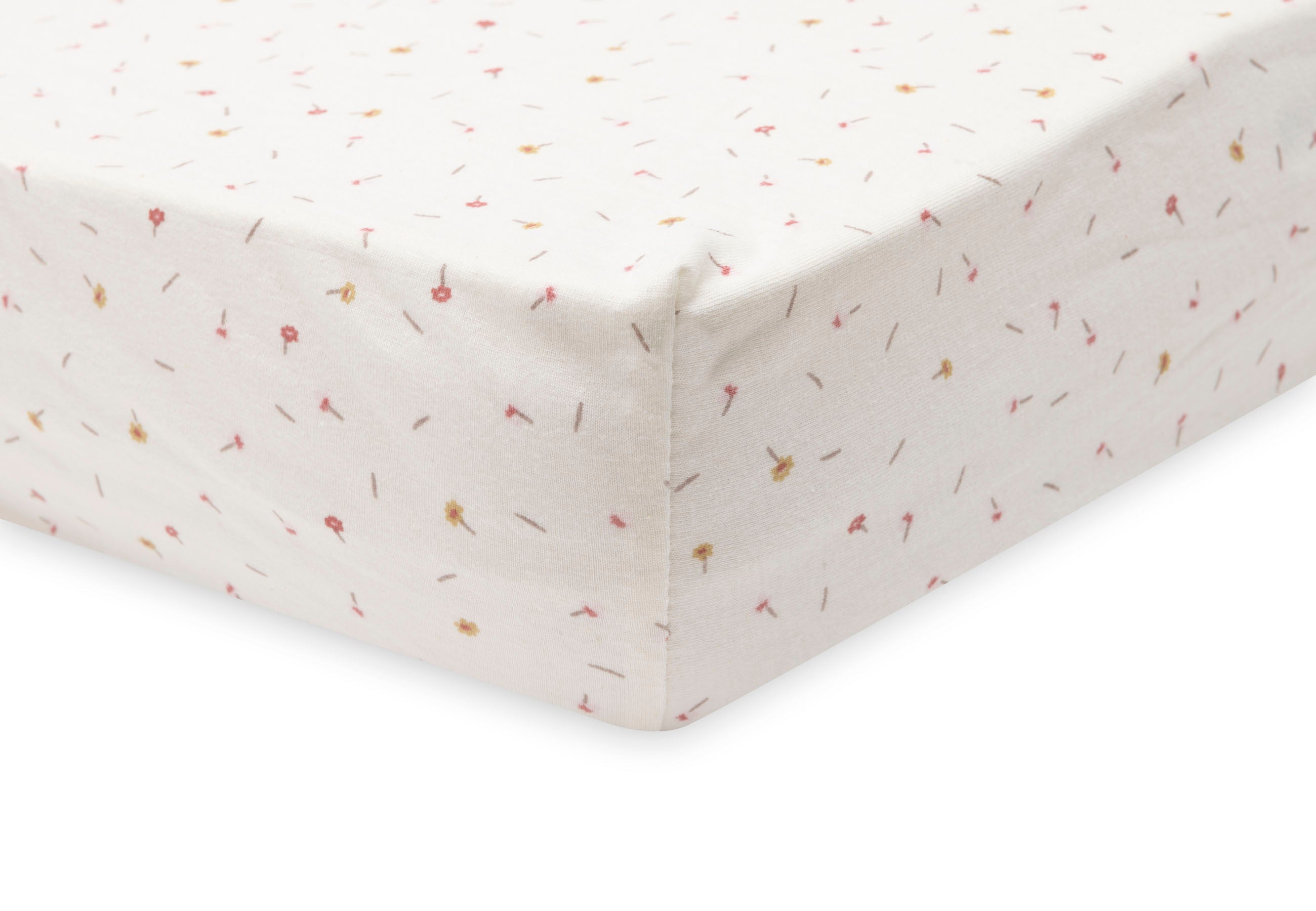 Jollein Hoeslaken Jersey 40/50x80/90cm Pretty Picnic Flower Drops