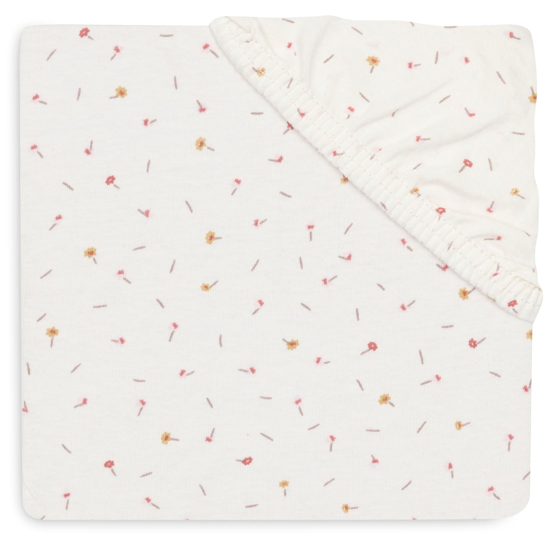 Jollein Hoeslaken Jersey 40/50x80/90cm Pretty Picnic Flower Drops