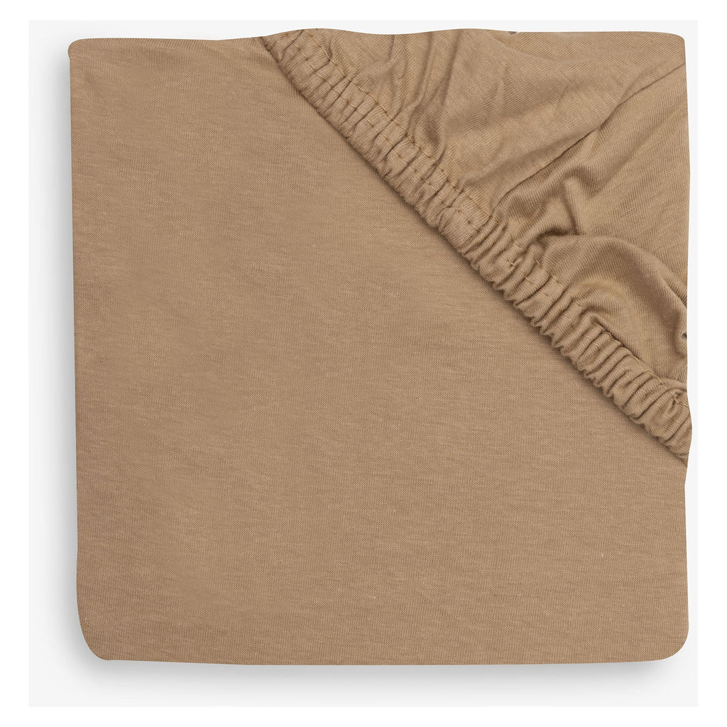Jollein hoeslaken jersey in de kleur Hazel voor een wiegmatras