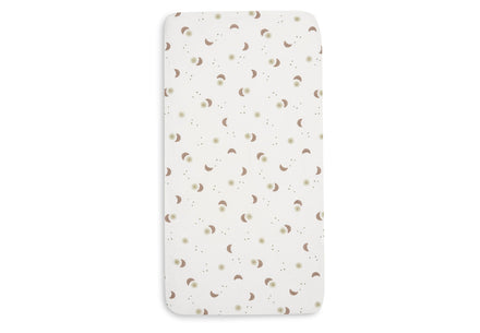 Jollein hoeslaken jersey Over The Moon maantjes