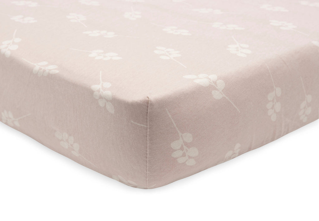 * Jollein Hoeslaken Jersey 70x140cm | Twig Wild Rose*