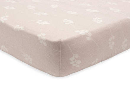 * Jollein Hoeslaken Jersey 70x140cm | Twig Wild Rose*