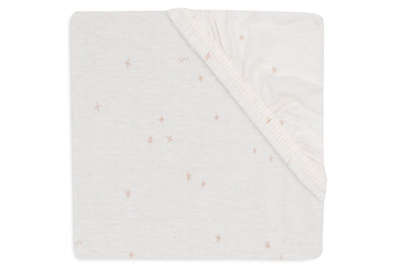 Jollein Hoeslaken Jersey 70/75x140/150cm Twinkling Wild Rose